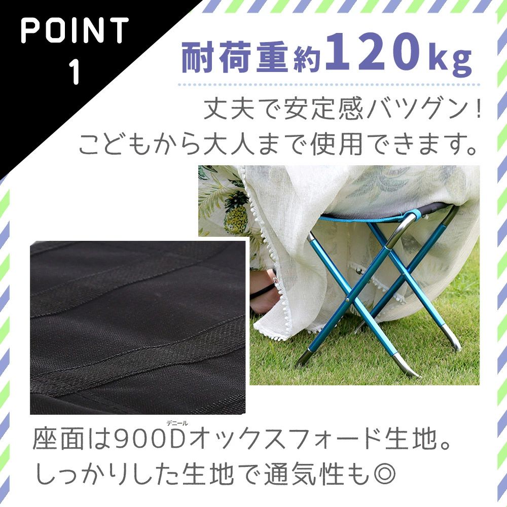 公園 選べる2個セット レジャー バッグ ミニチェア 収納ケース付き キャンプ 折り畳み椅子 背もたれ 鞄 ビーチ 遠足 コンパクトチェア キャンプチェア アウトドア チェア コンパクト プール バーベキュー 旅行 山登り海 持ち運び 2脚 BBQ ハイキング 軽量 sankoshoukai-10040747 サンコー商会 サンプル画像3