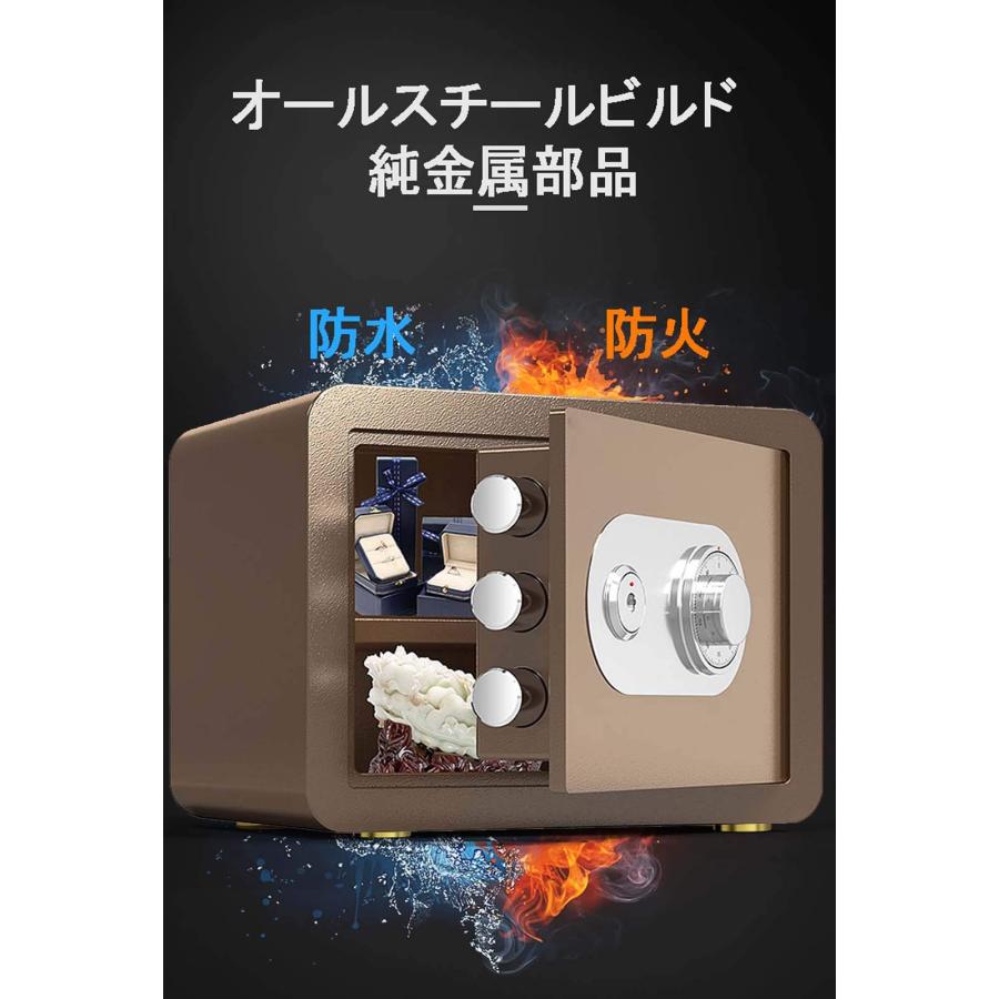 製壁式 家庭用 ダイヤル式 耐火耐水 防犯金庫 印章、印鑑、重要な 全鋼機械式安全...