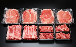 都城産豚4kgセット(しゃぶしゃぶ・スライス・切落とし)