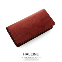 三京商会 財布 【10%OFFクーポン】 まだ間に合う 母の日 HALEINE ブランド 牛革 長財布 レディース 母 女性 サイフ 本革 レッド 赤 カードが沢山入る 春財布 実用的 ギフト プレゼント 4FA (07000008r)