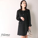 フィローモ ジャケット レディース Filomo カシミヤ 100% ノーカラー コート 着丈85cm レディース 秋 冬 ブラック 7号 9号 11号 13号 15号 17号 大きいサイズ 小さいサイズ 黒 30代 40代 50代 冠婚葬祭 カシミヤコート ノーカラーコート フォーマル ギフト プレゼント 母の日 実用的 6F (02000077r)