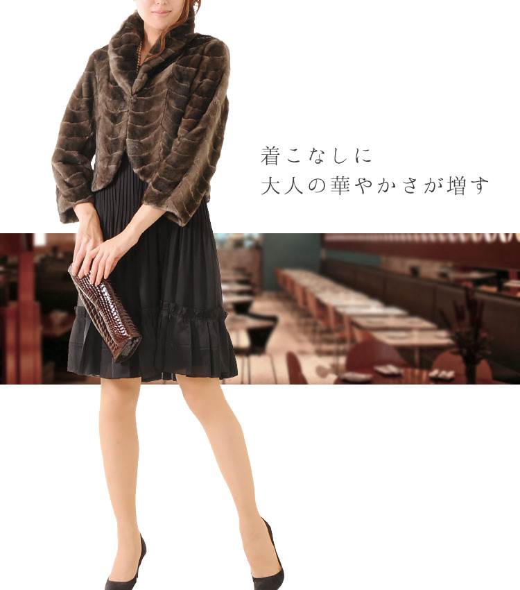 【期間限定価格】ミンク ジャケット 毛皮 アウ...の紹介画像3