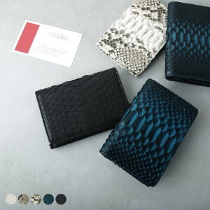 【名入れ 可能】ダイヤモンドパイソン 名刺入れ 内側ヌメ革 約50枚収納 メンズ 全10色 プレゼント 名入れギフト パイソン柄 ギフト 卒業 記念品『ギフト』 バレンタイン (7417-mens-1r)