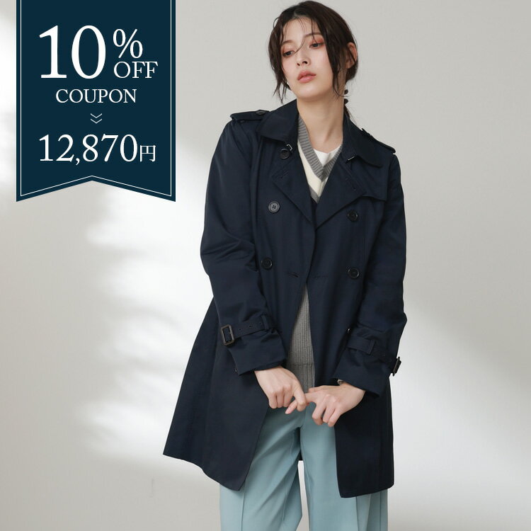 トレンチコート レディース きれいめ トレンチ コート アウター 大きいサイズ シンプル ライトアウター 通勤 就活 OL ビジネス オフィ..