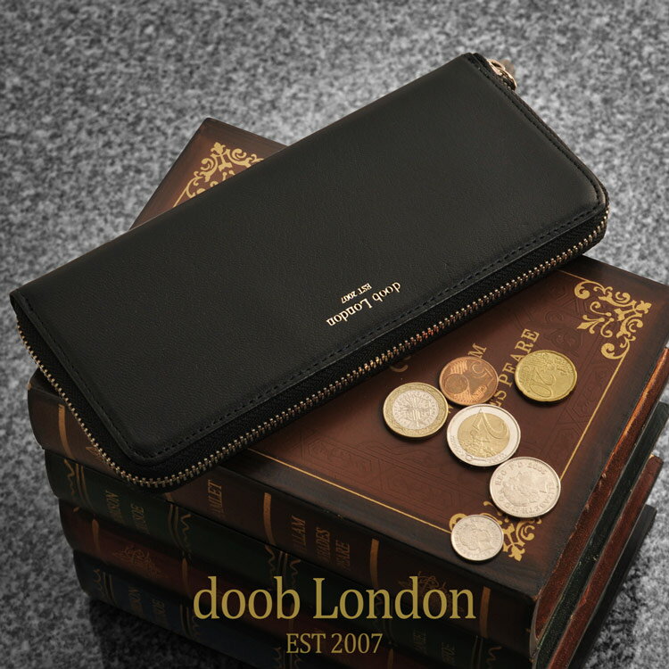 doob London 財布 メンズ 長財布 本革 ラウンドファスナー ゴート 迷彩カーキ/ネイビー/ダークブラウン/ブラック ゴート レザー 薄型 ブランド 誕生日 ギフト 普段使い 『ギフト』 春財布 バレンタイン (09000070r)格安通販　バレンタイン　人気　ランキング