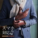 手袋 メンズ 本革 スマホ対応 防寒 レザー グローブ カシミヤ ライナー 革手袋【ネコポスで送料無料】 メンズ手袋 インナー 秋冬 スマホ 指先 まで 暖かい...