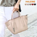 【5%OFFクーポン】ハンドバッグ レディース 通勤 HALEINE ミディアム サイズ 天ファスナー サフィアーノ レザー ピンクベージュ/ライラック/トープ/レッド/ブラック 軽い バッグ 大人 ミニトートバッグ ギフト プレゼント 母の日 実用的 4FB (07000177r)