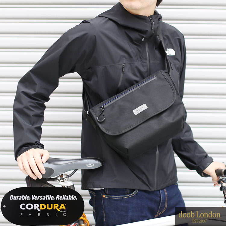 【10%OFFクーポン対象!!】CORDURA メッセンジャーバッグ メンズ ブランド doob London ショルダーバッグ 軽量 耐久性 撥水 ショルダー バッグ 斜めがけ メンズバッグ サコッシュ プレゼント ギフト 父 ギフト 5F (09000180-mens-1r)