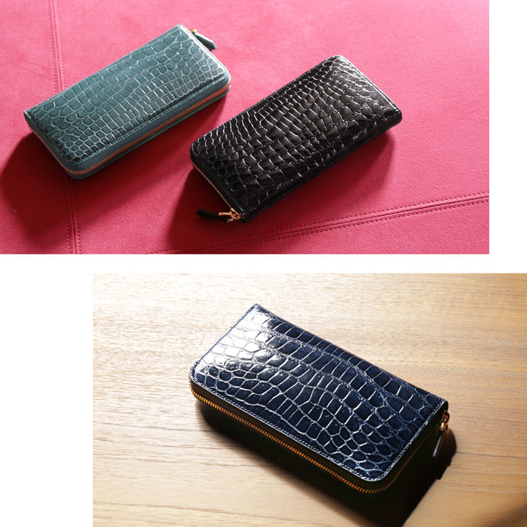 クロコダイル 長財布 レディース シャイニング...の紹介画像2