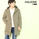 メンズ コート メンズ ビジネス 撥水 加工 フード HALEINE スプリングコート アレンヌ ブランド 中綿 ライナー ストレッチ パワーネット 軽量 保温...