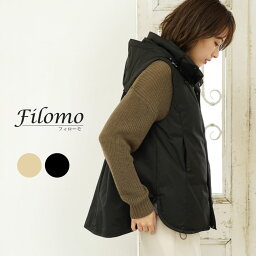 フィローモ ダウンベスト レディース ダウン ベスト レディース ダウン90% 切替デザイン フレアデザイン ブランド filomo フィローモ コンビベスト M L ブラック ブラック 女性 秋冬 暖かい ギフト プレゼント 母の日 実用的 7F (08000226r)