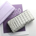 【19%OFFクーポン!】 クロコダイル ラウンドファスナー 長財布 レディース 日本製 財布 鰐革 アウトポケット付き 本革 ナイルクロコダイル シルバー金具 母の日 ギフト プレゼント 4FA (06001713r)(4)