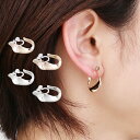 【20%offクーポン】ツイスト デザイン イヤリング 23mm ニッケルフリー 低アレルギー 素材 金属アレルギー 【ネコポスで送料無料】【返品交換不可】 浴...