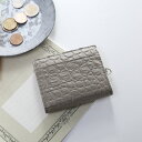【期間限定クーポン】クロコダイル マット コンパクト 折り財布 財布 【ネコポスで送料無料】 小さい 小さめ メンズ 男性 ミニ ミニ財布 コンパクト財布 小銭入れ 大人 使いやすい 二つ折り財布 折財布 本革 革 レザー コンパクト財布 ギフト プレゼント (06001767-mens-1r)