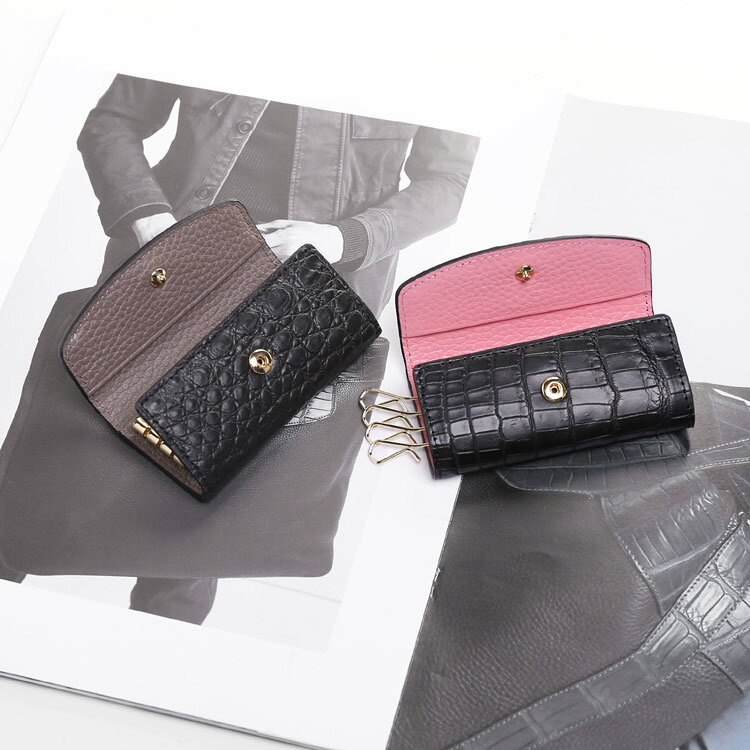【5%offクーポン】クロコダイル キーケース 4連 マット加工 メンズ バイカラー マ...