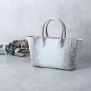 【20%OFFクーポン配布中★店内全品に使える】ヒマラヤ クロコダイル ハンドバッグ 2way 斜め掛け ショルダーバッグ ミニバッグ ミニトート センター取り レディース ホワイト 小さめ お出掛け 母 女性 ギフト プレゼント 4FA (06001869r)
