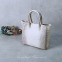 【20%OFFクーポン配布中★店内全品に使える】ヒマラヤ クロコダイル ハンドバッグ 2way 斜め掛け ショルダーバッグ ミニバッグ ミニトート センター取り レディース ホワイト 小さめ お出掛け 母 女性 ギフト プレゼント 4FA (06001874r)