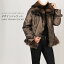 【クーポンで15%OFF!!】毛皮 ファー セーブル トリミング ジャケット レザーデザイン ベルト付き アウター レディース レザージャケット 革ジャン 秋 冬 プレゼント ギフト 『ギフト』 チョコレート 付きラッピング対応可(No.4410r)