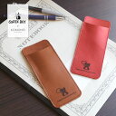 【COFFEEBOYコラボアイテム】薄型 ペンケース 栃木レザー Jamale 日本製 レディース 全8色【ネコポスで送料無料】ペンホルダー 革 母 彼女 女性...