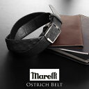 楽天マスタークロコダイル 財布 バッグオーストリッチ ベルト バックル メンズ marelli マレリー男性用 メンズベルト レザーベルト オーストリッチベルト包装 お父さん ビジネス 通勤 レザーコーデ ギフト プレゼント 父の日