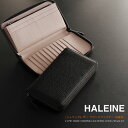 本革 ラウンドジップ 長財布 シュリンク レザー フルオープン メンズ HALEINE アレンヌ (No.07000151-mens-1) 財布 ウォレット フランス 牛革 メンズ長財布 ラウンドファスナー リアルレザー 開運財布 ギフト プレゼント 一粒万倍 春財布 父の日