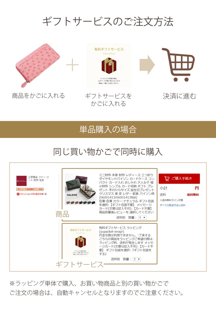 有料 ギフトラッピング (yupacket-wrapr)