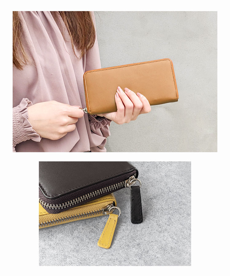 財布 レディース 長財布 【名入れ 可能】 本革 mieno Diva ブランド レザー 牛革 ...