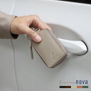 スマートキーケース 名入れ レザー 本革 メンズ 牛革 【名入れ 可能】【ネコポスで送料無料】 ブランド mieno nova 革 カード 免許証 プレゼント ...