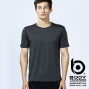 BODY TOUGHNESS クルーネックシャツ メンズ ショートスリーブ デュアルブロック 冷感速乾 接触冷感 吸汗速乾 スピード消臭 ストレッチ (JW-6...