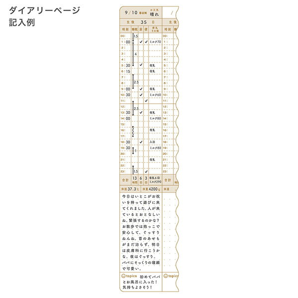 【メール便ご選択で送料無料】赤ちゃんの1歳までの成長日記　＜B5＞ 『汽車柄 26210』 or 『チョウチョ柄 26209』　リング式　育児ダイアリー 育児日記　ベビー　（ミドリ　/　デザインフィル　）　【PD1600】