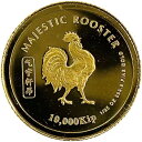 ラオス金貨 鶏 2005年 1/25オンス 1.2g 24金 純金 イエローゴールド コレクション Gold 美品