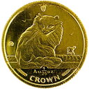 猫金貨 キャット ねこ マン島 1995年 1/25オンス 1.2g 24金 純金 イエローゴールド コレクション Gold 美品