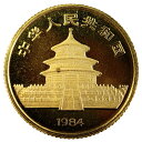 パンダ金貨 中国 24金 純金 1984年 3.1g 1/10オンス イエローゴールド コイン GOLD コレクション 美品 2