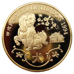 香港 犬金貨 22金 1994年 16g イエローゴールド コイン GOLD コレクション 美品