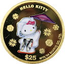美品 ハローキティ金貨 HELLO KITTY 日本 2004年 1/4オンス 7.7g 24金 純金 カラーコイン イエローゴールド コレクション Gold