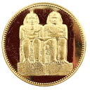 ラムセス2世 2つの像 100ポンド金貨 エジプト 1992年 21.6金 17g イエローゴールド コレクション アンティークコイン Gold