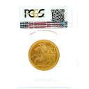 高鑑定 エリザベス2世 マン島 ソブリン金貨 1975年 22金 15.9g PCGS MS 68 イエローゴールド コイン GOLD コレクション 美品
