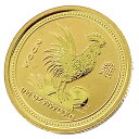 干支 鶏 金貨 オーストラリア 2005年 K24 純金 3.1g コイン 1/10オンス イエローゴールド コレクション Gold