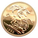 ソブリン金貨 聖ジョージ竜退治 エリザベス2世 金貨 イギリス 1992年 22金 15.9g イエローゴールド GOLD コレクション 美品