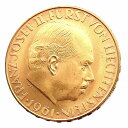リヒテンシュタイン金貨 21.6金 1961年 5.6g イエローゴールド コイン GOLD コレクション 美品