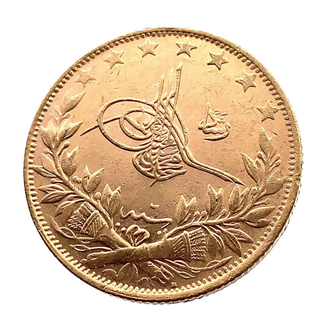 トルコ 100クルシュ金貨 1907年 7.2g 21.6金 イエローゴールド コイン コレクション Gold