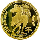 干支午 馬 モンゴル金貨 24金 純金 2002年 7.7g イエローゴールド コイン GOLD コレクション 美品