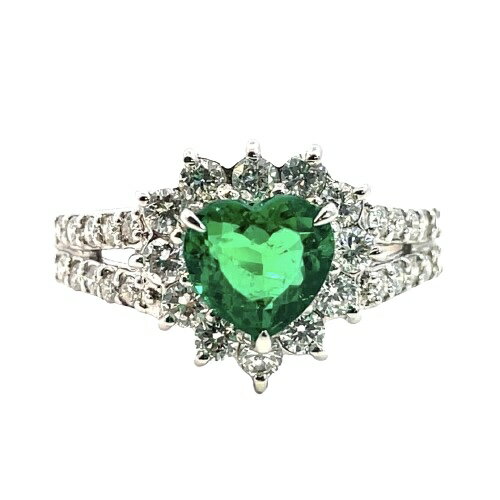 0.85ctエメラルド0.62ct...