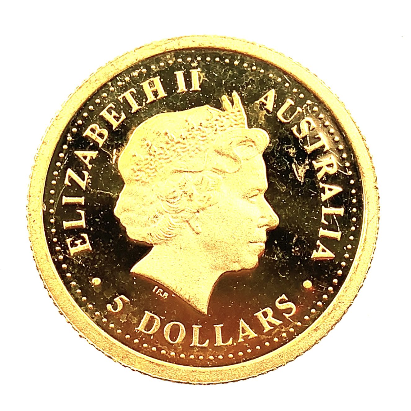 39宝飾販売店のカンガルー ナゲット金貨 オーストラリア イエローゴールド 2001年 1.5g 1/20オンス 純金コイン 24金 コレクション Gold｜アングル2