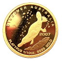 ディスカバー オーストラリア金貨 イエローゴールド 2007年 3.1g 1/10オンス 純金コイン 24金 コレクション Gold