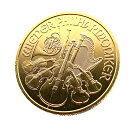 ウィーン金貨 オーストリア造幣局発行 2014年 7.7g 24金 1/4オンス 純金 音楽 楽器 コイン イエローゴールド コレクション Gold