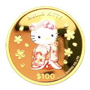 美品 ハローキティ金貨 HELLO KITTY 2004年 1オンス 31.1g 24金 純金 カラーコイン イエローゴールド コレクション Gold