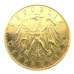 1926年 オーストリア 鷲図 100シリング金貨 1928年 21.6金 23.5g イエローゴールド コレクション アンティークコイン Gold 美品