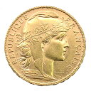 フランス マリアンヌ 金貨 1907年 6.4g 21.6金 イエローゴールド コレクション アンティークコイン Gold