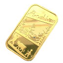 スイス金貨 角型 24金 純金 5g イエローゴールド コイン GOLD コレクション 美品